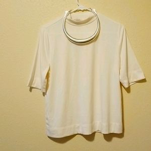 LOFT Mock Neck Tee - M New with tags